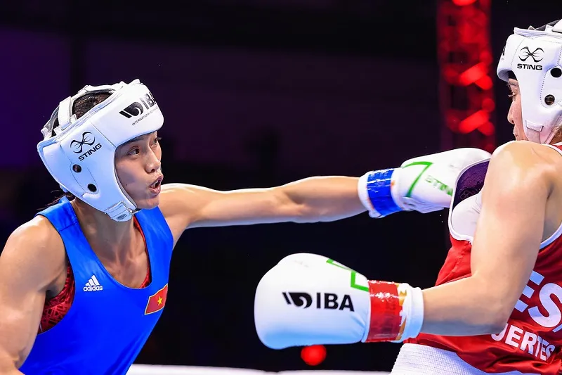 Nguyễn Thị Tâm có chiến thắng quan trọng để vào chung kết giải vô địch thế giới 2023. Ảnh: IBA