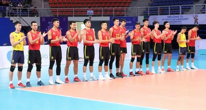 Cầu thủ đội tuyển bóng chuyền quốc gia bắt đầu tập trung chuẩn bị cho SEA Games 32. Ảnh: NHẬT ANH