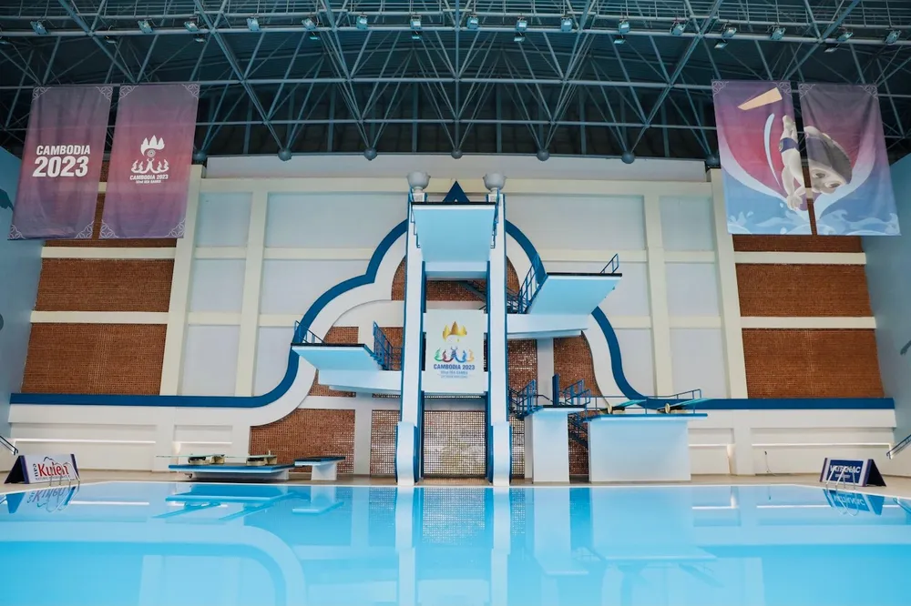 Khu vực dành cho môn nhảy cầu. Ảnh: DŨNG PHƯƠNG