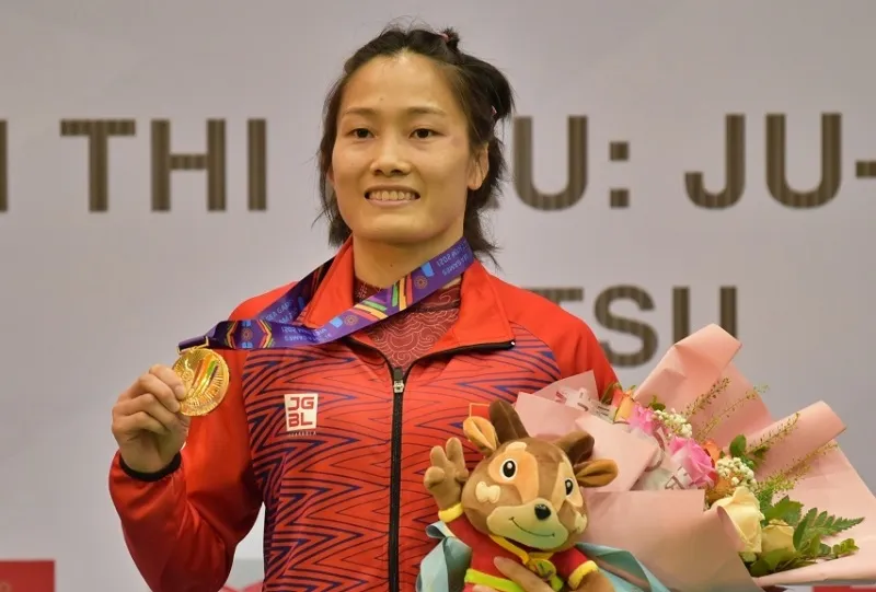 Phùng Thị Huệ quyết tâm có thành tích cao nhất tại kỳ SEA Games 32 này. Ảnh: TNVN