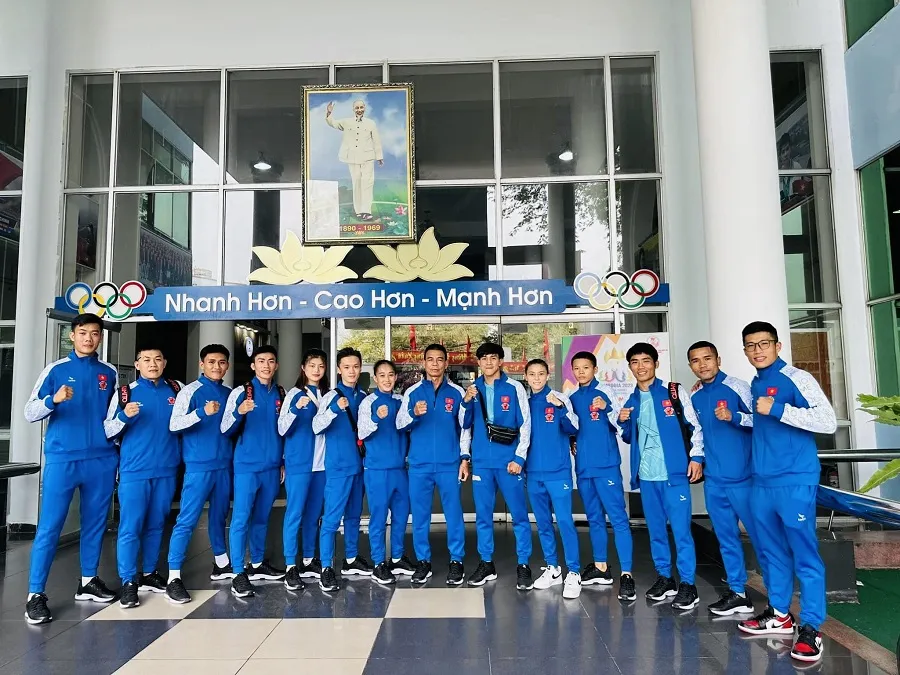 Võ sĩ kun khmer tự tin trước giờ lên đường thi đấu. Ảnh: DUY NHẤT