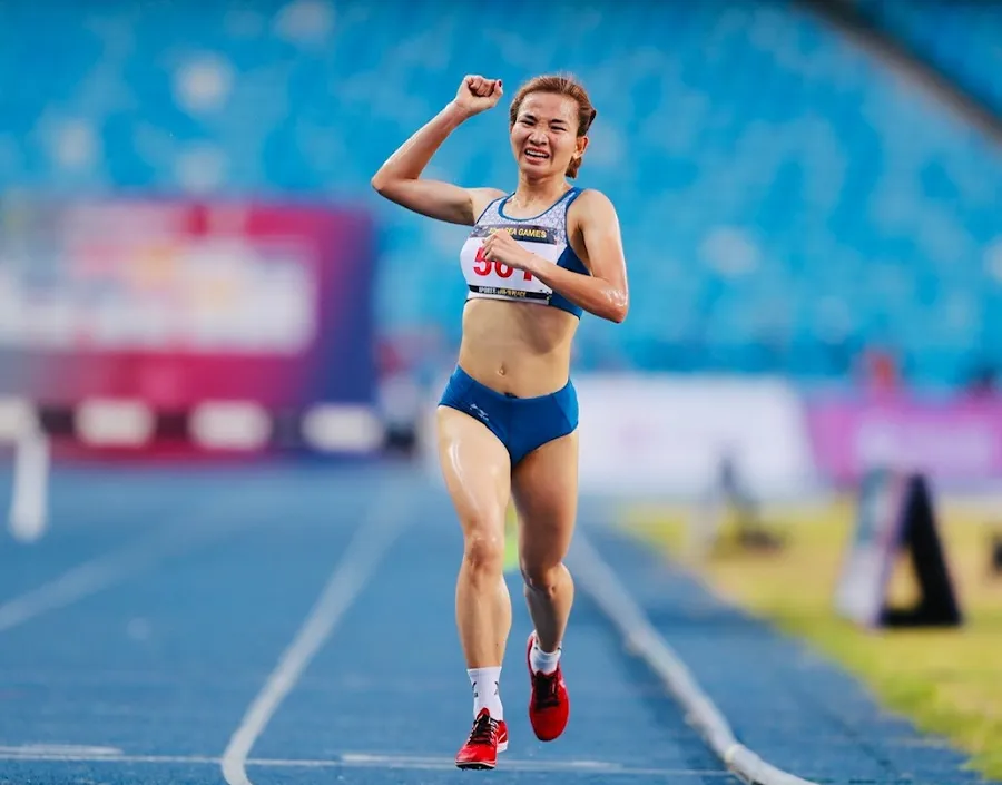 Nguyễn Thị Oanh là một phần lịch sử của điền kinh Đông Nam Á tại SEA Games 32 này. Ảnh: DŨNG PHƯƠNG