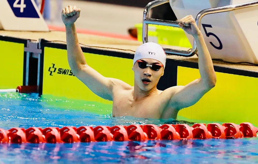 Tuyển thủ Phạm Thanh Bảo là người đạt chuyên môn tốt nhất tại SEA Games 32. Ảnh: DŨNG PHƯƠNG