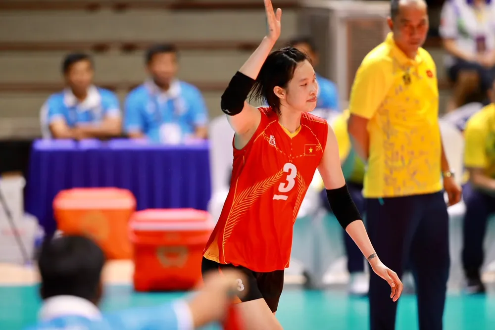 Chủ công Trần Thị Thanh Thúy trở về từ Nhật Bản vẫn là tay đập hiệu quả nhất của chúng ta. Ảnh: DŨNG PHƯƠNG