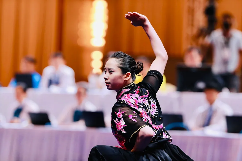 Tuyển thủ wushu Dương Thúy Vi tiếp tục giành HCV tại SEA Games 32 và cô được chờ đợi làm nên thành tích tại ASIAD 19-2022 sắp tới. Ảnh: DŨNG PHƯƠNG