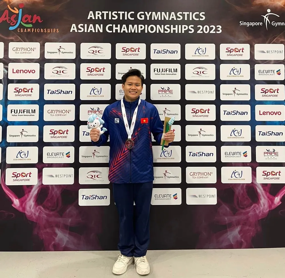 Khánh Phong đã có tấm HCB giải vô địch châu Á 2023 và là niềm hy vọng huy chương ASIAD 19-2022 của thể thao Việt Nam. Ảnh: KHÁNH PHONG