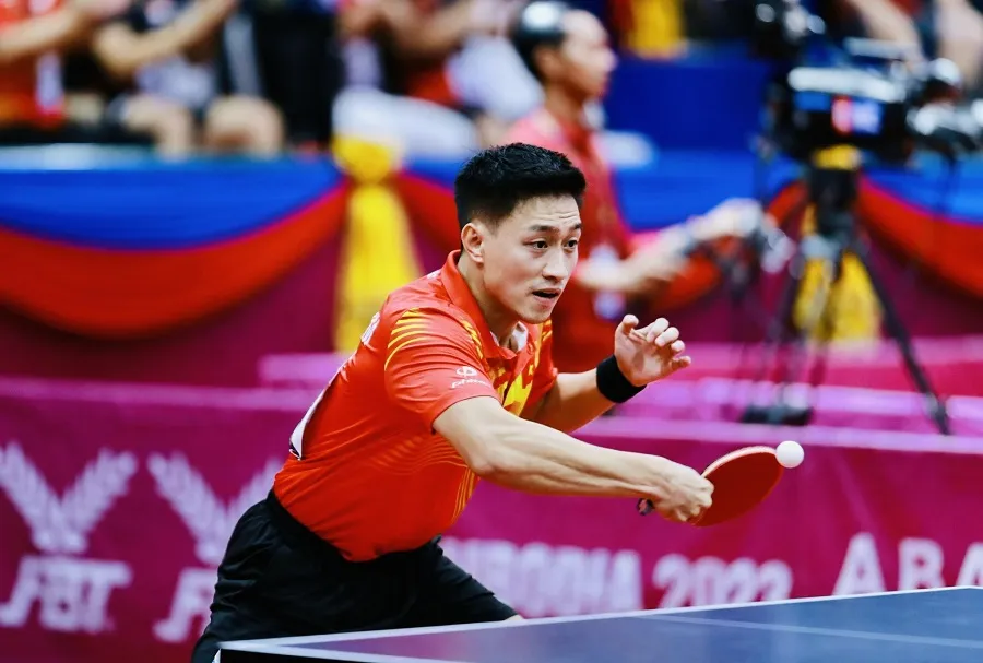 Nguyễn Anh Tú là chủ lực của bóng bàn Hà Nội tại giải vô địch quốc gia 2023 và chờ cơ hội lọt vào trận đấu cuối trong nội dung mình tham dự. Ảnh: DŨNG PHƯƠNG