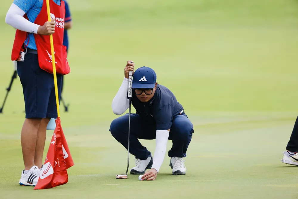 Golf thủ Nguyễn Nhất Long có ngôi vô địch quốc gia 2023. Ảnh: NHƯ Ý