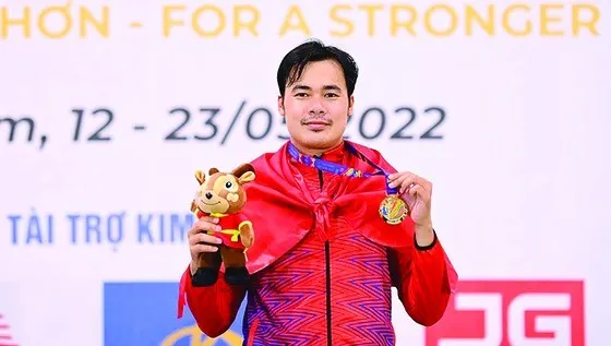 Nguyễn Tiến Nhật là người có nhiều kinh nghiệm trong đội tuyển đấu kiếm Việt Nam lúc này. Ảnh: DŨNG PHƯƠNG