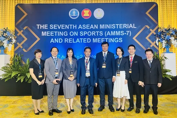 Đoàn Việt Nam tham dự AMMS 7 lần này tại Thái Lan. Ảnh: CỤC TDTT