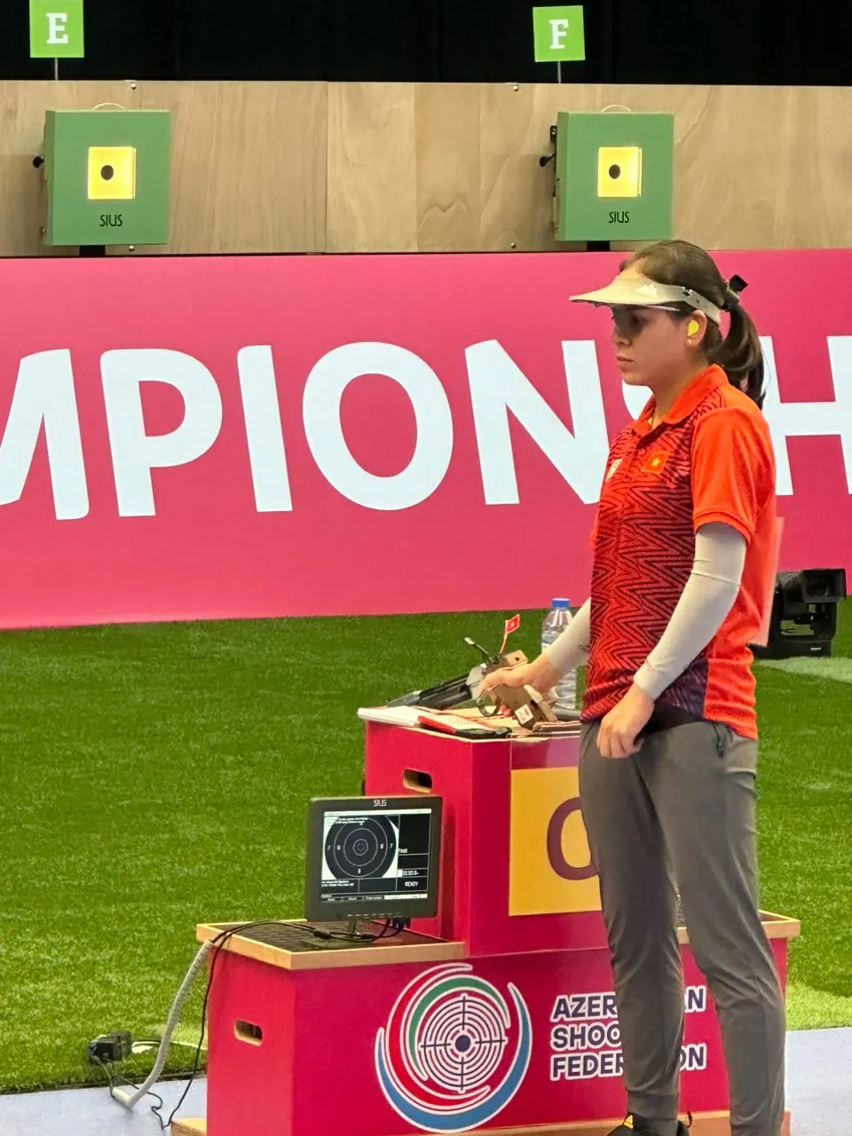 Xạ thủ Trịnh Thu Vinh đã có kết quả khích lệ tại giải vô địch thế giới 2023 vừa qua. Ảnh: XUÂN VINH