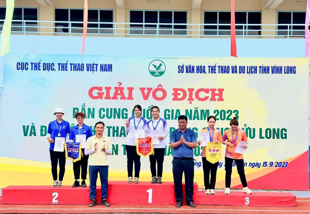 Ánh Nguyệt và đồng đội có thành tích tốt tại giải vô địch quốc gia năm nay. Ảnh: BCVN