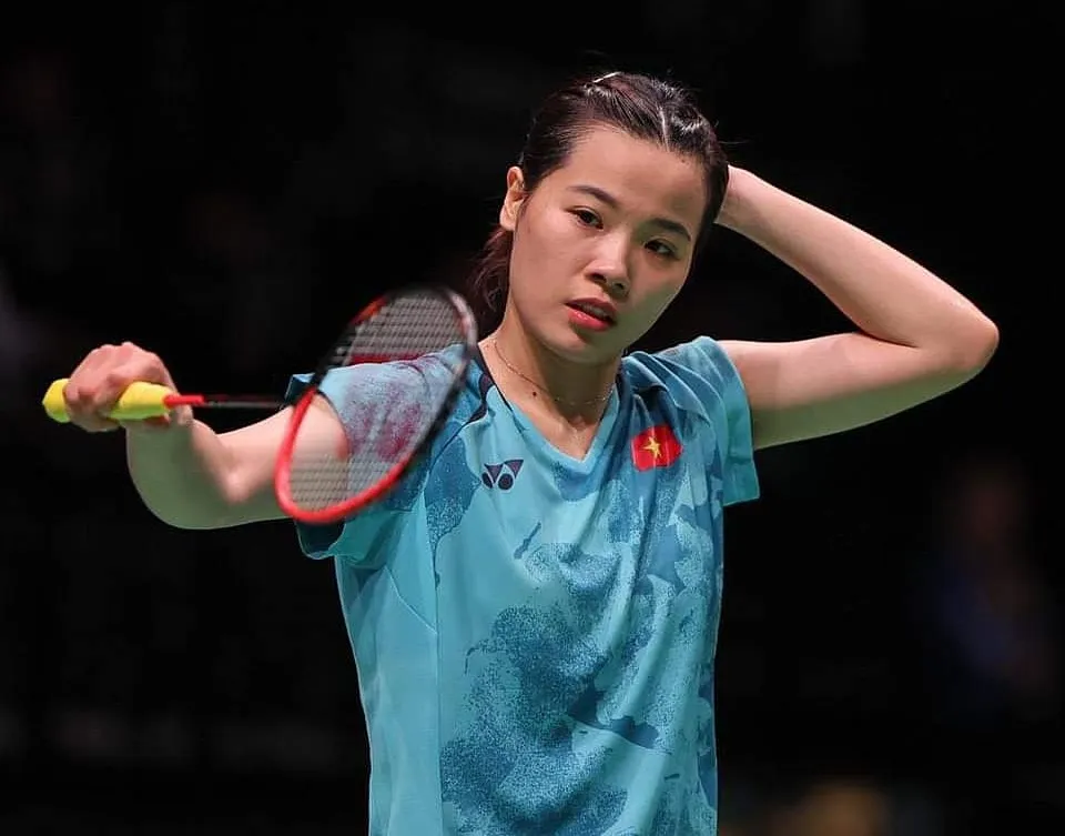 Thùy Linh đã dừng bước tại giải Trung Quốc mở rộng 2023. Ảnh: BADMINTONFOTO
