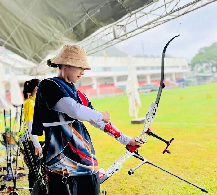 Thanh Nhi là một trong những tuyển thủ có sự ổn định chuyên môn của bắn cung nữ Việt Nam hiện tại. Ảnh: THANH NHI