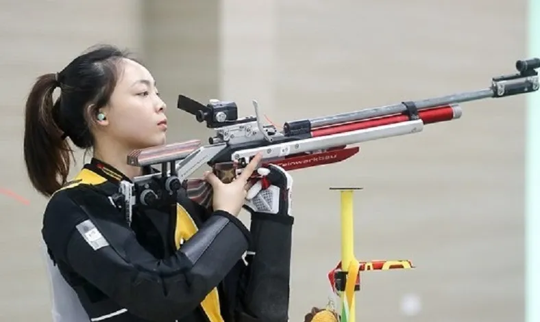 Xạ thủ Phí Thanh Thảo là một trong những tuyển thủ có chuyên môn tốt của súng trường hơi nữ sẽ thi đấu ASIAD 19. Ảnh: D.P