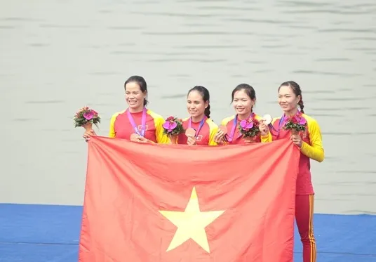 Chúng ta đang chờ thêm tấm huy chương từ các tay chèo rowing nữ tại ngày 25-9. Ảnh: LƯỢNG