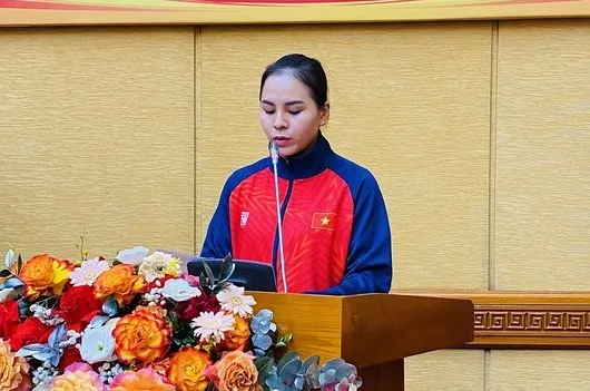 Xạ thủ Trịnh Thu Vinh chờ đợi sẽ giành HCV trong ngày thi đấu hôm nay. Ảnh: MINH MINH