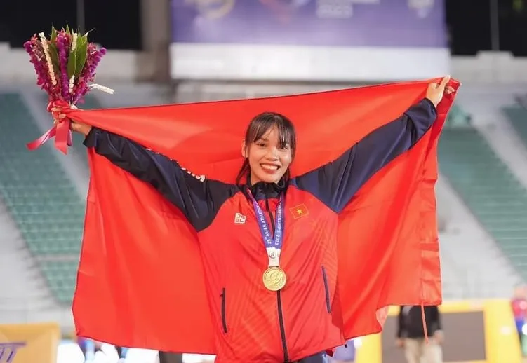 Minh Hạnh từng thành công tại giải vô địch châu Á 2023 và lần ASIAD 19 này đã lọt vào chung kết 400m nữ. Ảnh: MINH MINH