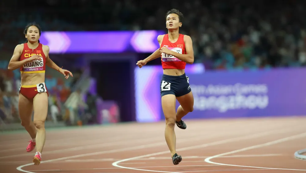 Nhi Yến đã có hai lần dự chung kết 100m và 200m tại ASIAD 19. Ảnh: LƯỢNG LƯỢNG