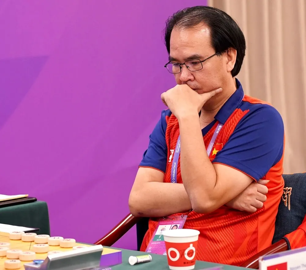 Kì thủ Nguyễn Thành Bảo thi đấu tại ASIAD 19 và trở về Việt Nam đã có HCV cờ chớp giải đấu thủ mạnh quốc gia 2023. Ảnh: MINH THẮNG