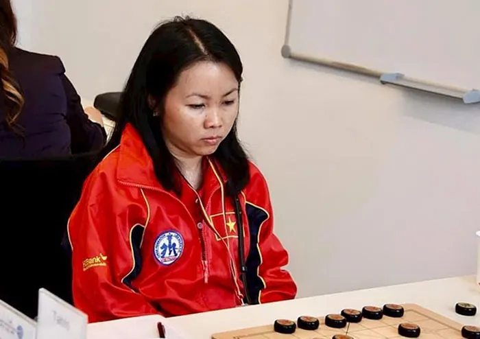 Kỳ thủ Đàm Thị Thùy Dung đã vô địch nội dung cờ tiêu chuẩn nữ ở giải năm nay. Ảnh: DUY TÙNG