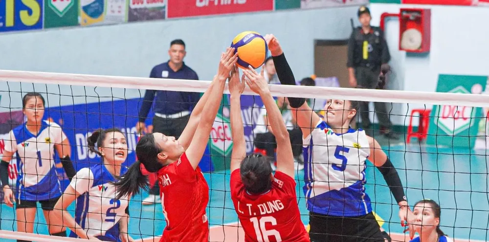 Chủ công Odina là người ghi điểm tốt cho VTV Bình Điền Long An. Ảnh: BÓNG CHUYỀN VIỆT NAM