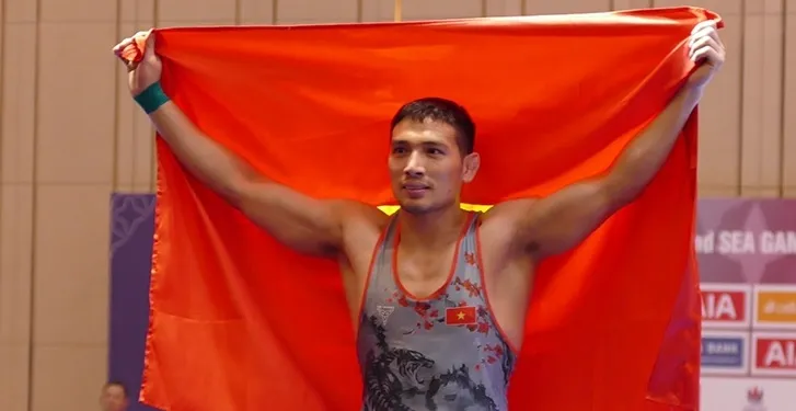 Cấn Tất Dự là gương mặt từng thi đấu ASIAD 19 tiếp tục tham dự giải vô địch Đông Nam Á 2023. Ảnh: ĐOÀN TTVN