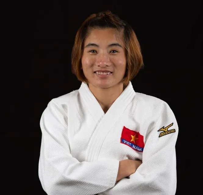 Võ sỹ Hoàng Thị Tình đang thi đấu ở châu Âu để tích điểm tranh vé Olympic 2024. Ảnh: IJF