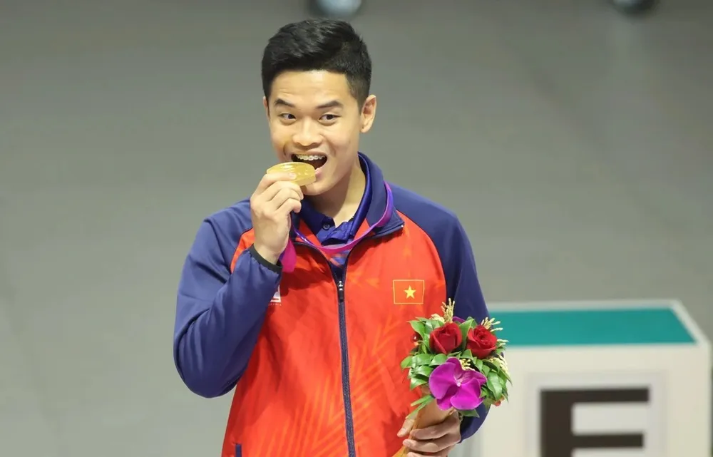 Thể thao Việt Nam vẫn muốn tìm kiếm nhiều hơn những gương mặt để đạt tấm HCV ASIAD như xạ thủ Phạm Quang Huy. Ảnh: ĐOÀN TTVN