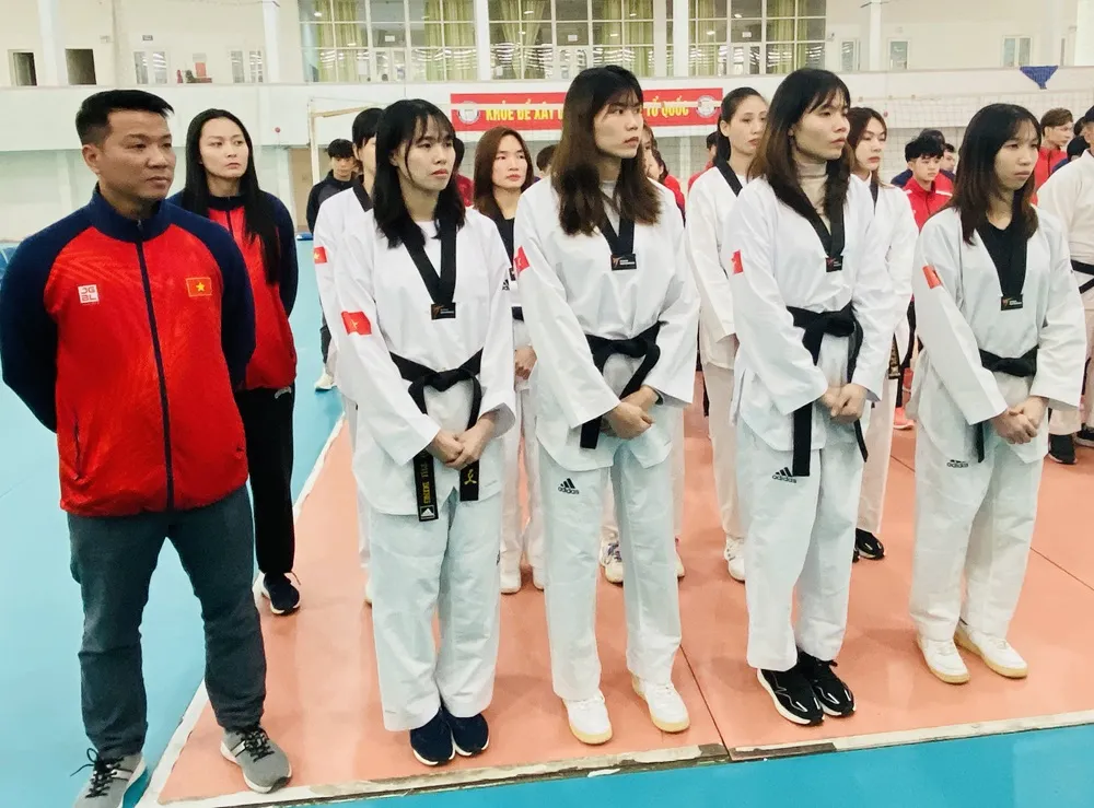Tuyển taekwondo Việt Nam sẽ thi đấu vòng loại Olympic vào ngày 15-3 tới đây ở Trung Quốc. Ảnh: MINH MINH