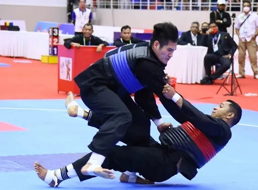 Môn pencak silat là môn có sự quan tâm của nhiều địa phương trong cả nước ở công tác đào tạo thi đấu thành tích cao. Ảnh: CỤC TDTT