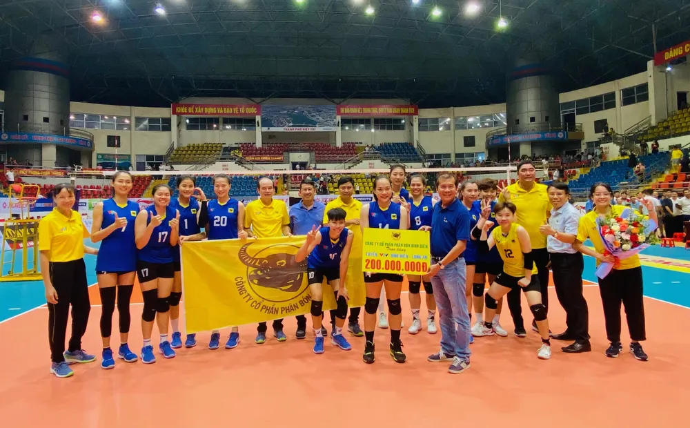 Đội VTV Bình Điền Long An có chiến thắng ở Cúp Hùng Vương 2024. Ảnh: MINH MINH