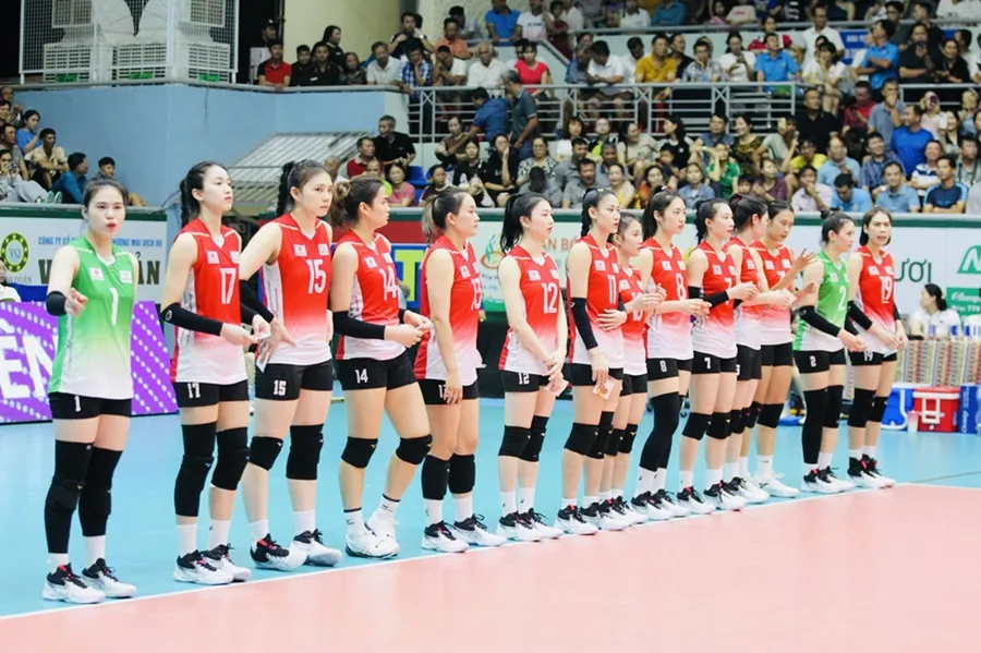 Bóng chuyền nữ Binh chủng Thông tin đặt quyết tâm làm mới hình ảnh và đạt kết quả tốt trong các giải đấu trẻ, vô địch quốc gia năm nay. Ảnh: DŨNG PHƯƠNG