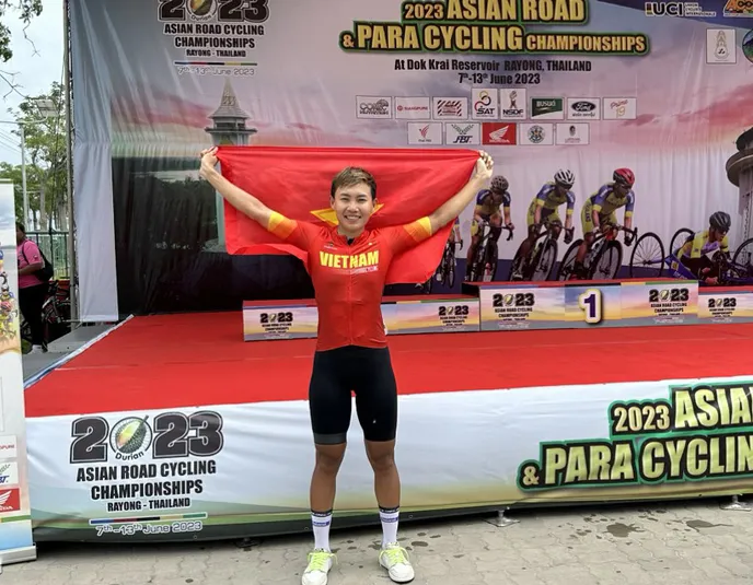 Nguyễn Thị Thật sẽ thi đấu giải vô địch châu Á 2024 ở Kazakshtan để bảo vệ ngôi vô địch từng có ở năm 2023. Ảnh: XĐVN