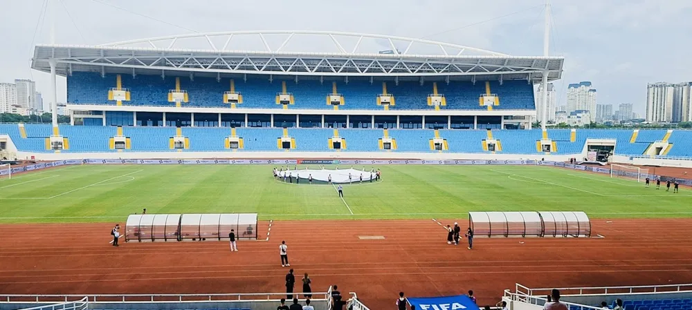 Khu liên hợp thể thao Quốc gia Mỹ Đình vẫn đang trong tình trạng nợ tiền thuế đất. Ảnh: MINH MINH