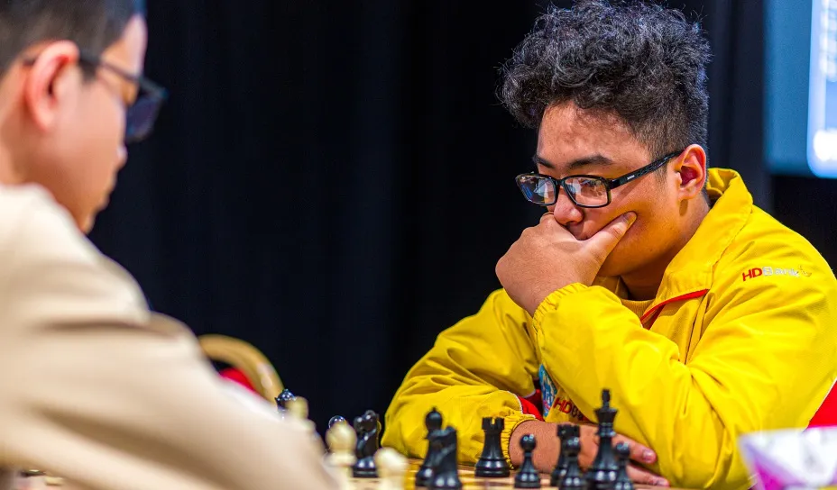 Gia Phúc đã thi đấu giải tại Ấn Độ vừa qua. Ảnh: FIDE