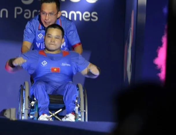 Lực sỹ Nguyễn Bình An không đạt được kết quả tốt ở Paris (Pháp) lần này. Ảnh: THÁI DƯƠNG