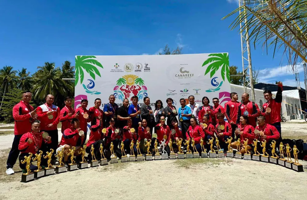 Tuyển thể hình Việt Nam giành vị trí số 1 ở giải vô địch thế giới 2024. Ảnh: MINH MINH