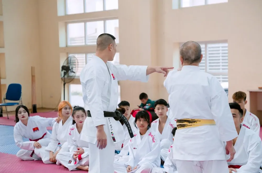 Đội karate Vĩnh Phúc chưa tìm được hướng giải quyết khi nhiều VĐV không có chế độ chi trả lúc này. Ảnh: KVP