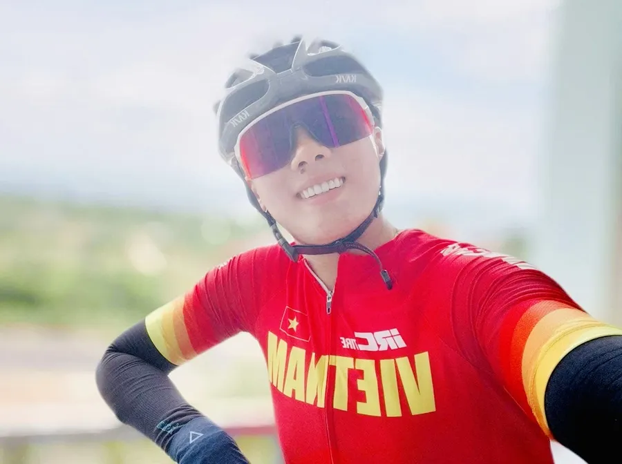 Cua-rơ Thùy Dương có suất tập huấn theo chương trình phát triển của UCI và được đài thọ toàn bộ chi phí. Ảnh: VCF