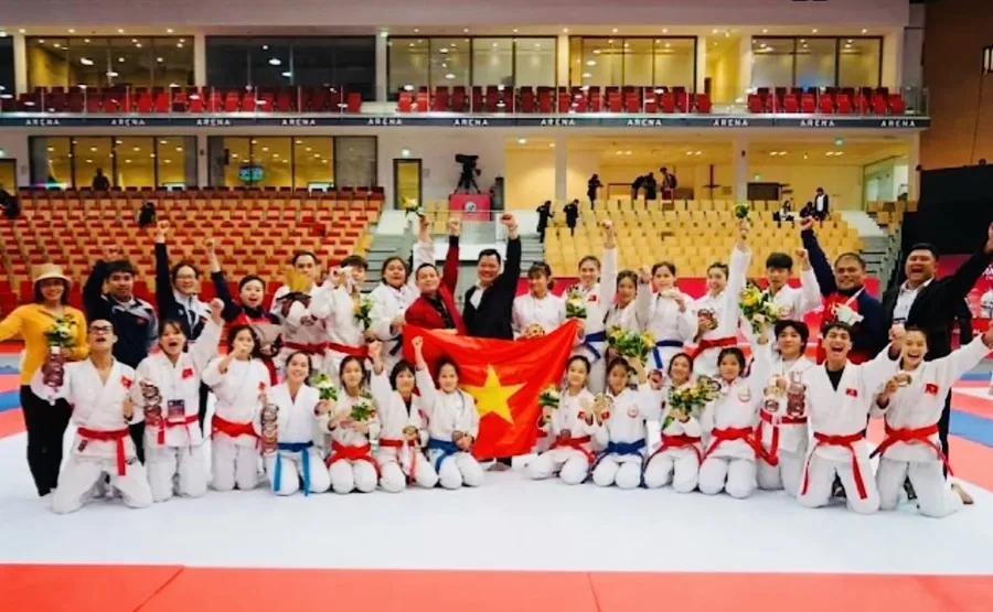 Jujitsu Việt Nam kỳ vọng VĐV trẻ sẽ đạt thành công tại giải vô địch trẻ châu Á 2025. Ảnh: VJF