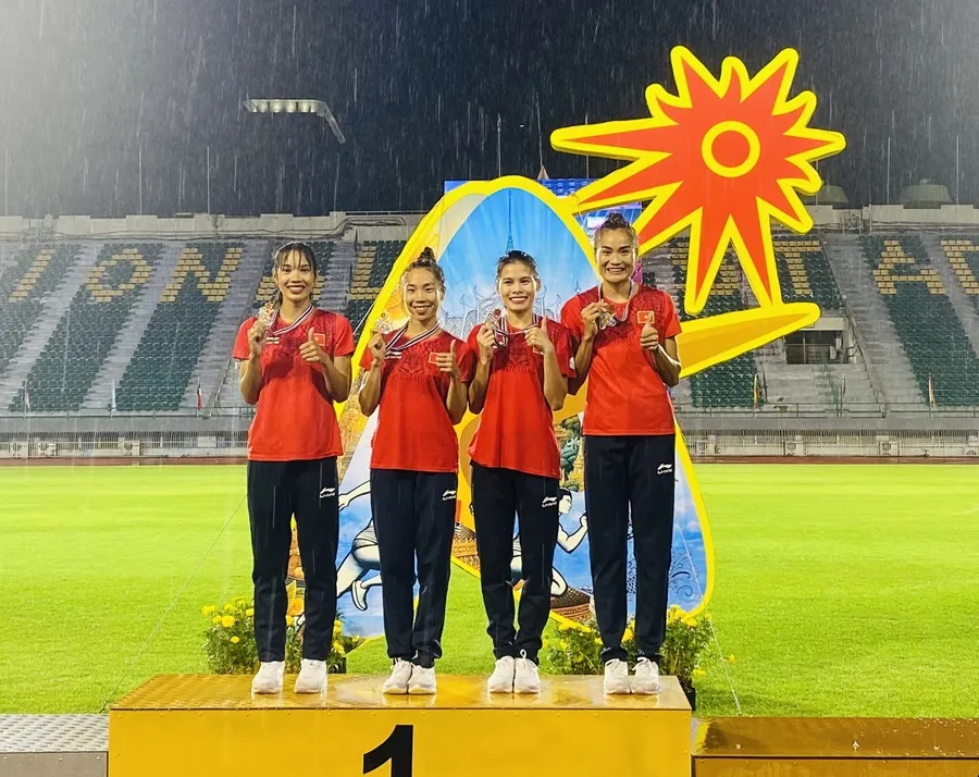 Đội tiếp sức 4x400m nữ của điền kinh Việt Nam đã vô địch châu Á trong năm 2023, 2024 nên triển vọng được dự giải tiếp sức thế giới 2025. Ảnh: MINH MINH