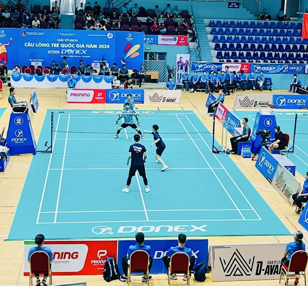 Cầu lông Việt Nam chưa áp dụng cách tính điểm mới trong giải thi đấu quốc nội ở năm 2025. Ảnh: VBF