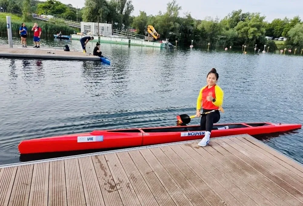 Nguyễn Thị Hương đã gia nhập đơn vị Hải Phòng khi rời thể thao Vĩnh Phúc. Ảnh: ĐOÀNTTVN