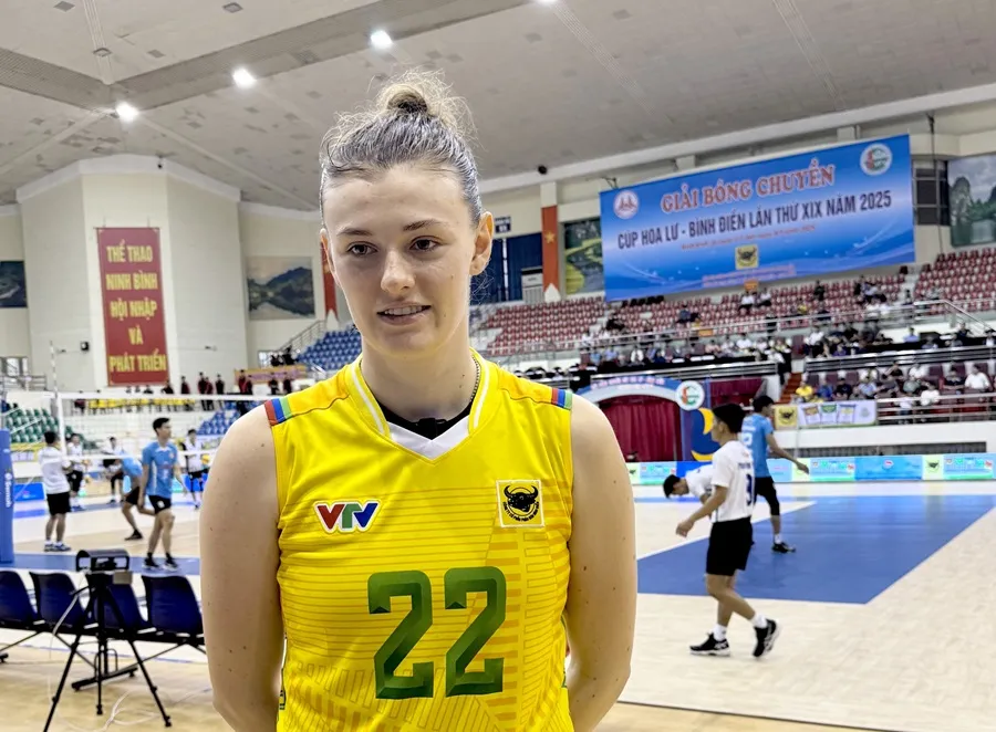 Ngoại binh người Ba Lan Natalia Lijewska là người xuất hiện đầu tiên ở mùa giải năm nay. Ảnh: MINH MINH