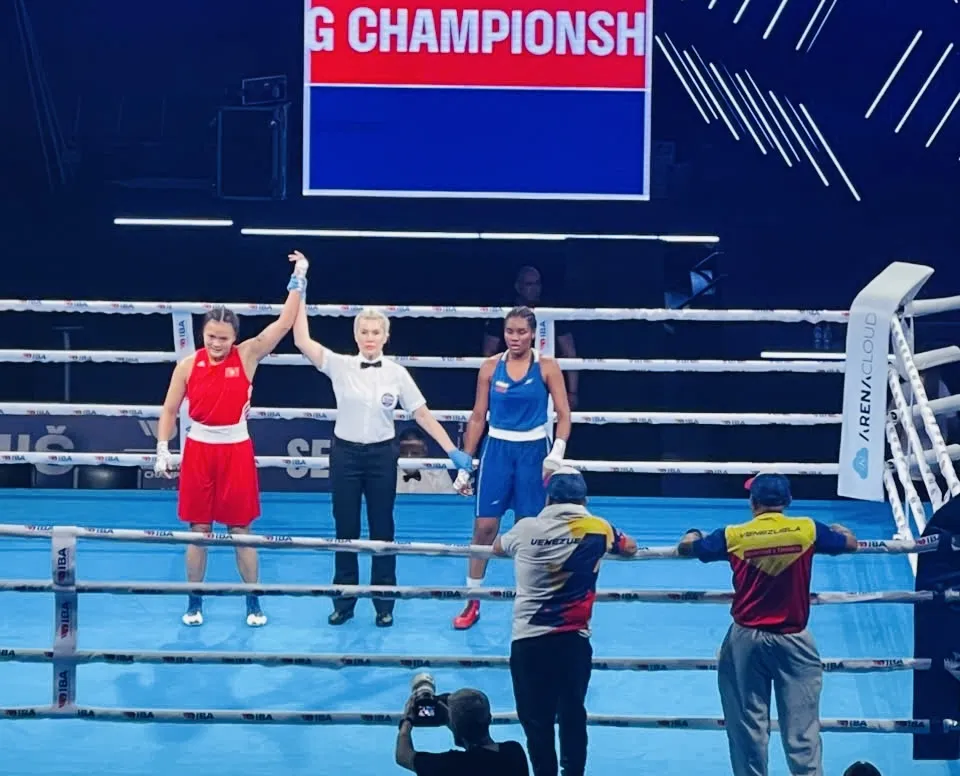 Tuyển thủ Ngọc Mai đã có chiến thắng để vào tứ kết giải vô địch thế giới 2025. Ảnh: ĐÀM CÔNG