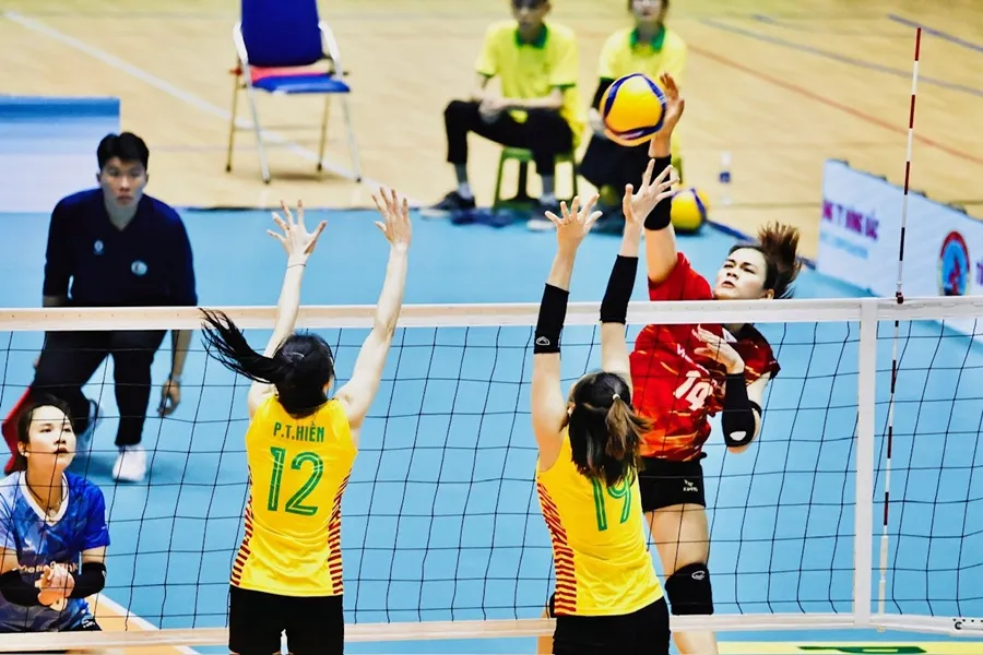 Vi Thị Như Quỳnh đã thi đấu hiệu quả giúp Ngân hàng Công Thương có chiến thắng đầu tiên. Ảnh: DŨNG PHƯƠNG