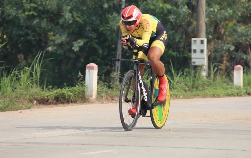 Nguyễn Tuấn Vũ đang có mặt tại Thái Lan thi đấu giải Tour of Thailand 2025. Ảnh: GIA MẪN