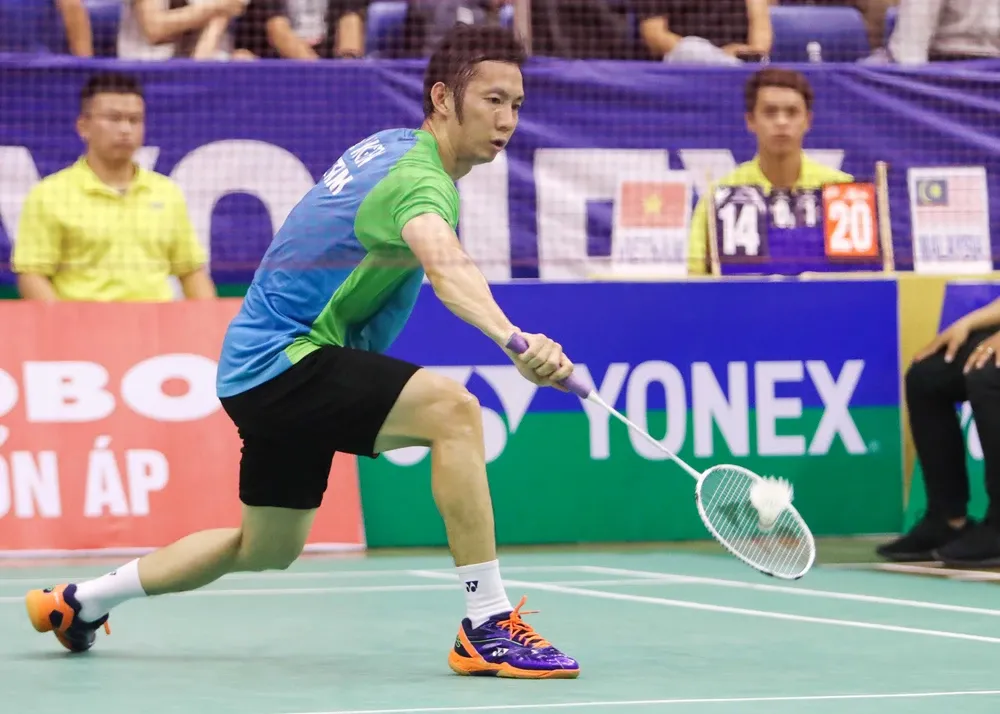 Nguyễn Tiến Minh đã thua trận và dừng bước tại giải Vietnam International Challenge 2025. Ảnh: DŨNG PHƯƠNG