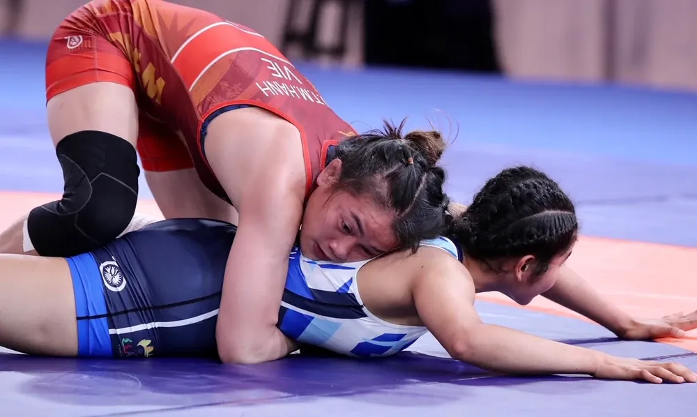 Tuyển thủ vật Việt Nam đã không có được kết quả huy chương tại giải châu Á 2025. Ảnh: D.P